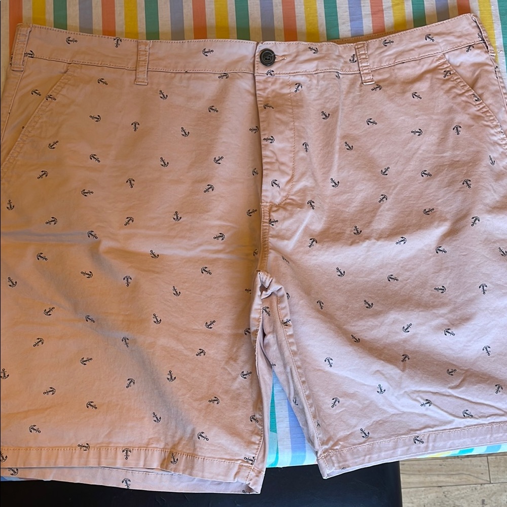 Men's Anchor Print pink Shorts. George size 42